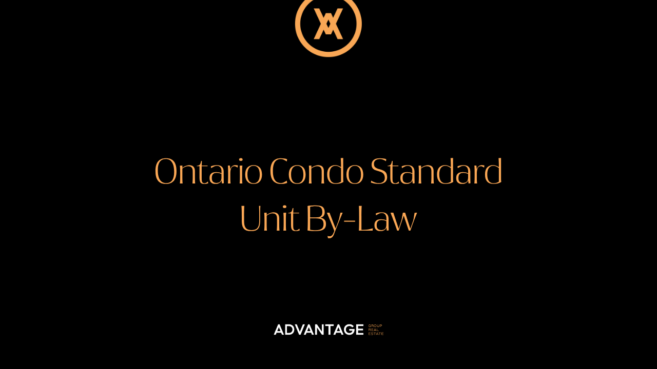 What Is a Standard Unit By-Law in an Ontario Condo?